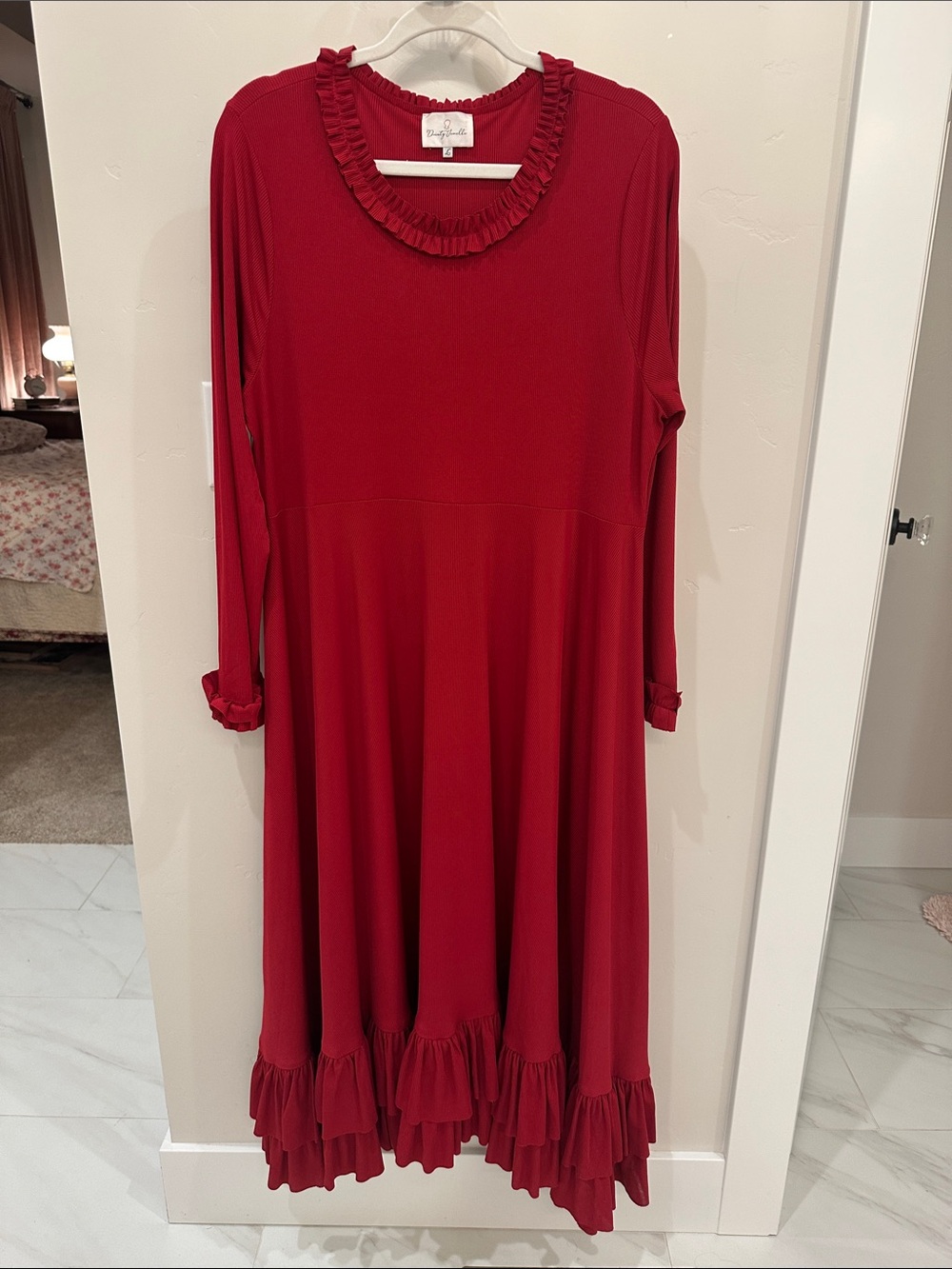Dainty Jewells Red Holiday Christmas Dress